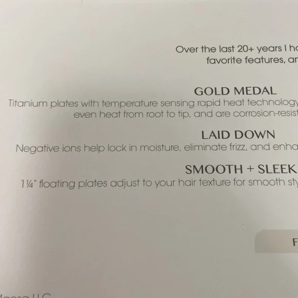 EUC Kristin Ess White Flat Iron, 3-in-one, only used a few times, 1.25” - Picture 8 of 12